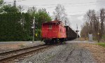 RBMN 92849 at the end of a 50-hopper car train.  